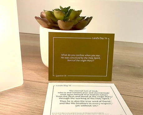 Heidelberg Catechism Flashcards