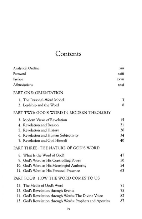 The Doctrine of the Word of God