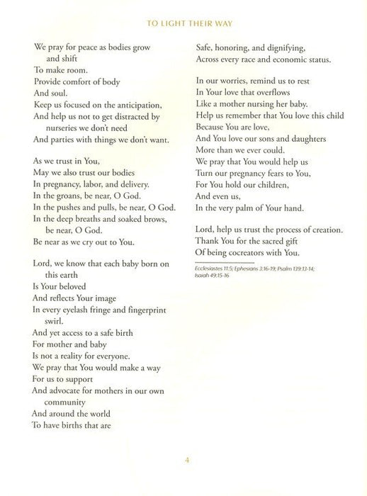 To Light Their Way: A Collection of Prayers and Liturgies for Parents