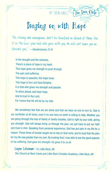 Teen to Teen: 365 Daily Devotions by Teen Girls for Teen Girls