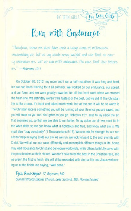 Teen to Teen: 365 Daily Devotions by Teen Girls for Teen Girls