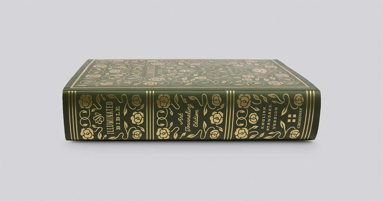 ESV Illuminated Bible, Art Journaling Edition (Green Hardcover)