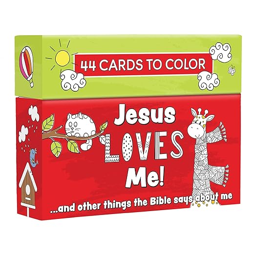 Colouring Cards - Jesus Love Me