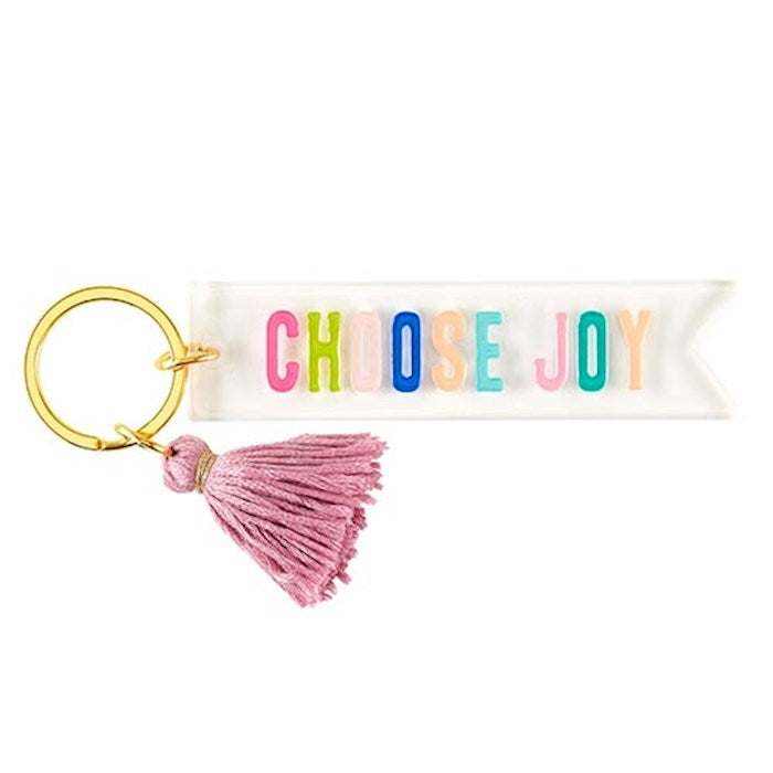 Acryclic Choose Joy Key Tag