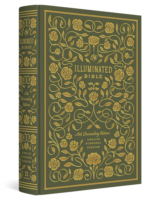ESV Illuminated Bible, Art Journaling Edition (Green Hardcover)