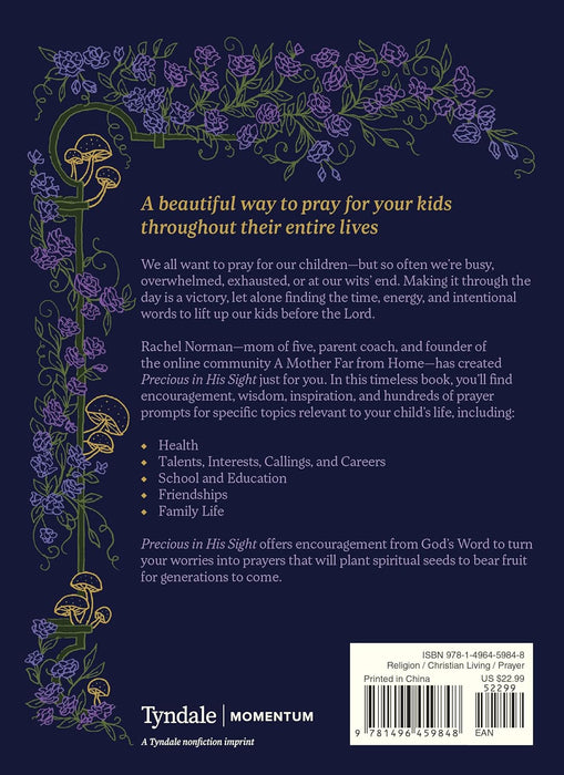 Precious In His Sight: A Mother's Guide to Praying for Her Children