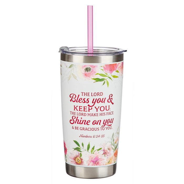 Travel Mug- Floral Mom Numbers 6:24