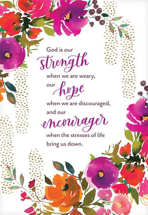 Dayspring card - 'God is our Strength'