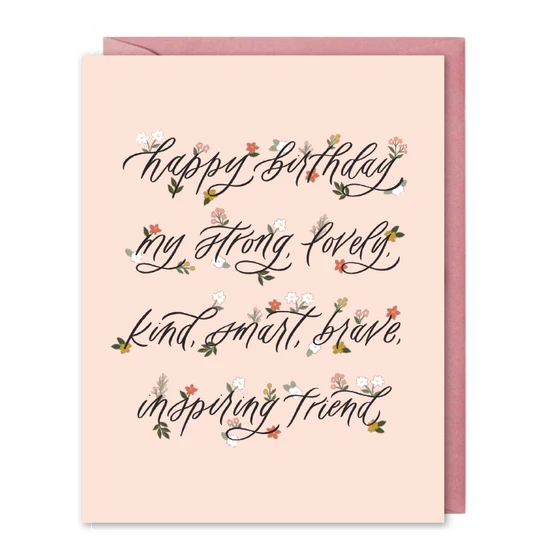 Selah - My Strong Lovely Friend Card