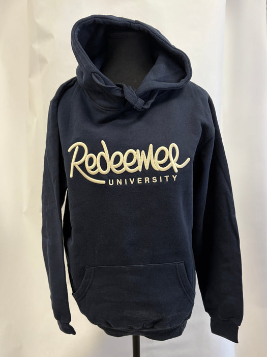 Navy Hood with Script