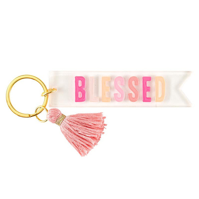 Blessed' Acrylic Key Tag