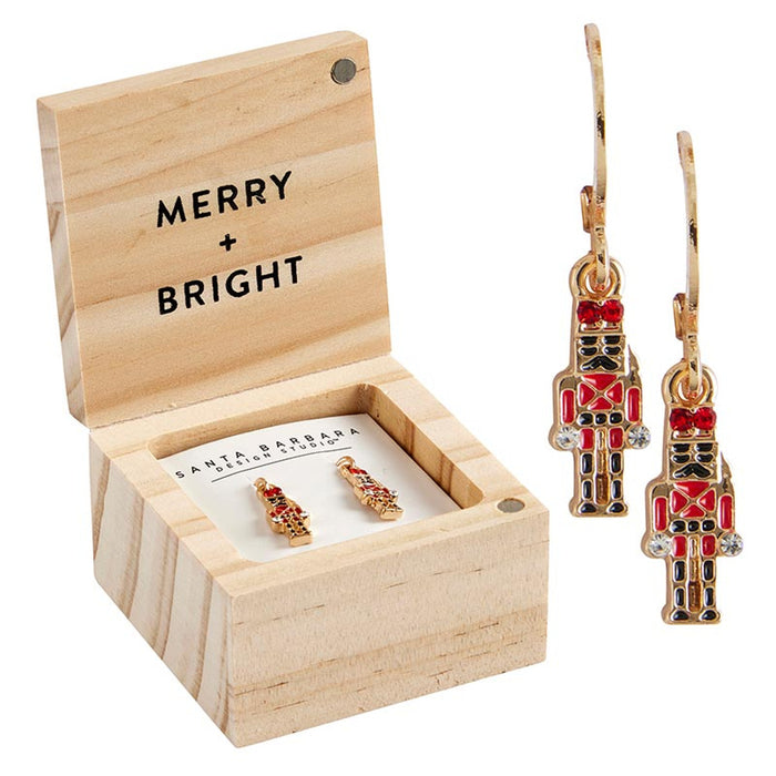 Merry and Bright' Nutcracker Earrings