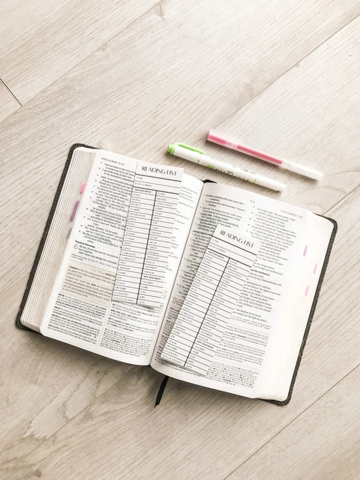 Bible Reading List Bookmark