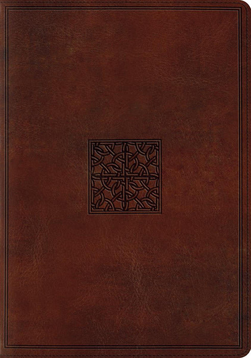 ESV Study Bible - Walnut Celtic Imprint Design
