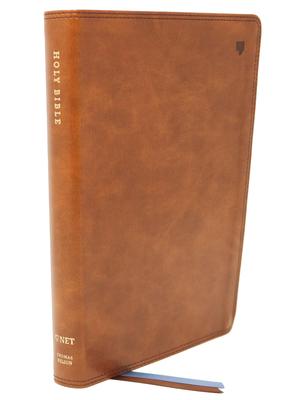 NET Thinline Bible Large Print - British Tan Leathersoft