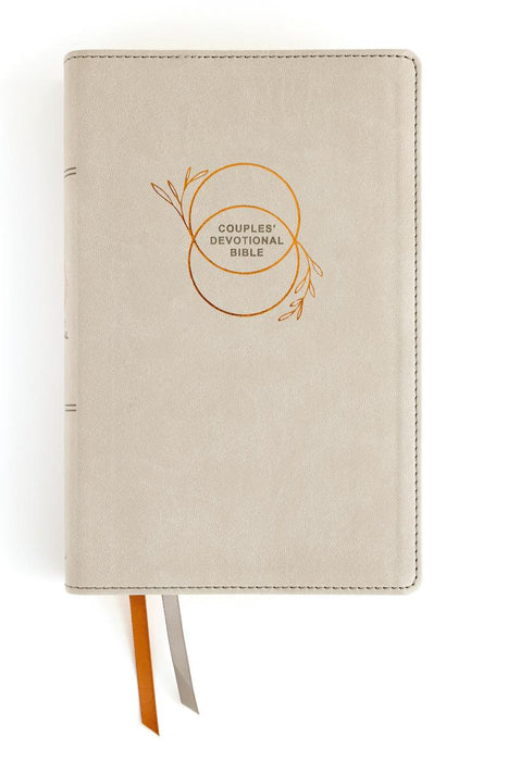 NIV Couples' Devotional Bible (Comfort Print) Stone Leathersoft