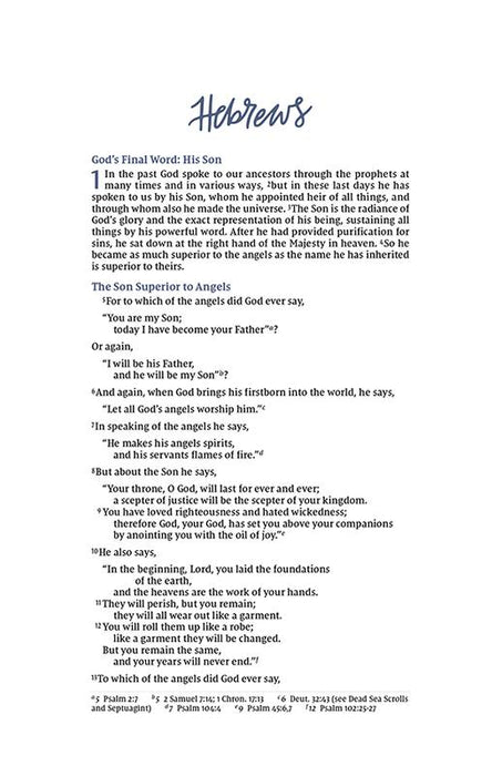 NIV Beautiful Word Bible Journal - Hebrews