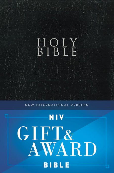 NIV Gift & Award Bible  (Black Leather-Look)