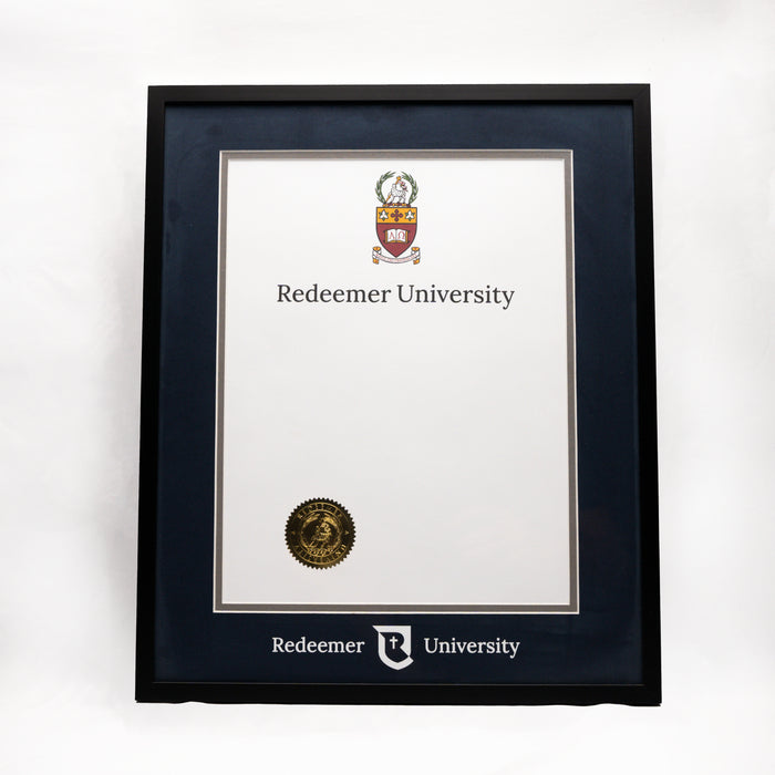 Black Metal Diploma Frame
