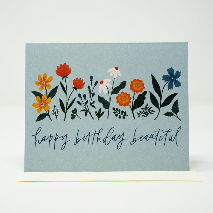 Wildflowers Birthday Card
