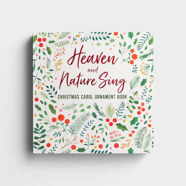 Heaven and Nature Christmas Carol Ornament Book