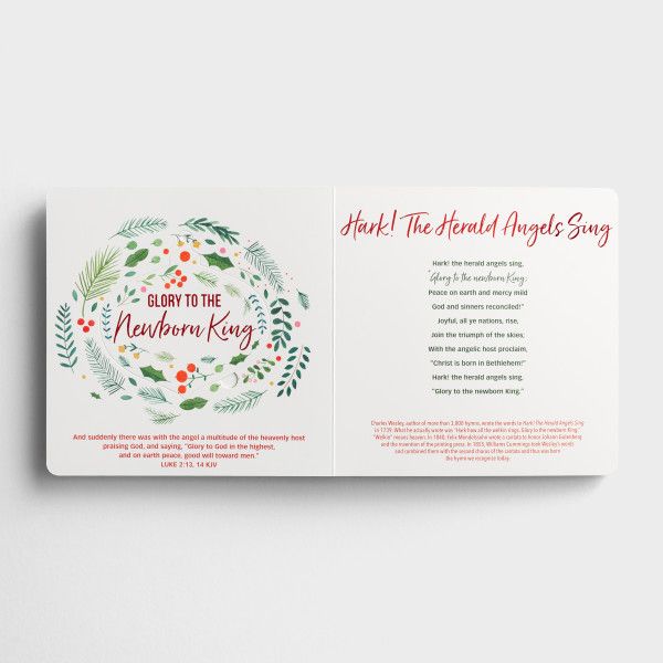 Heaven and Nature Christmas Carol Ornament Book