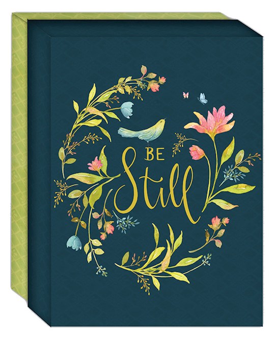 Be Still with Floral Wreath Note Card (Box of 15)
