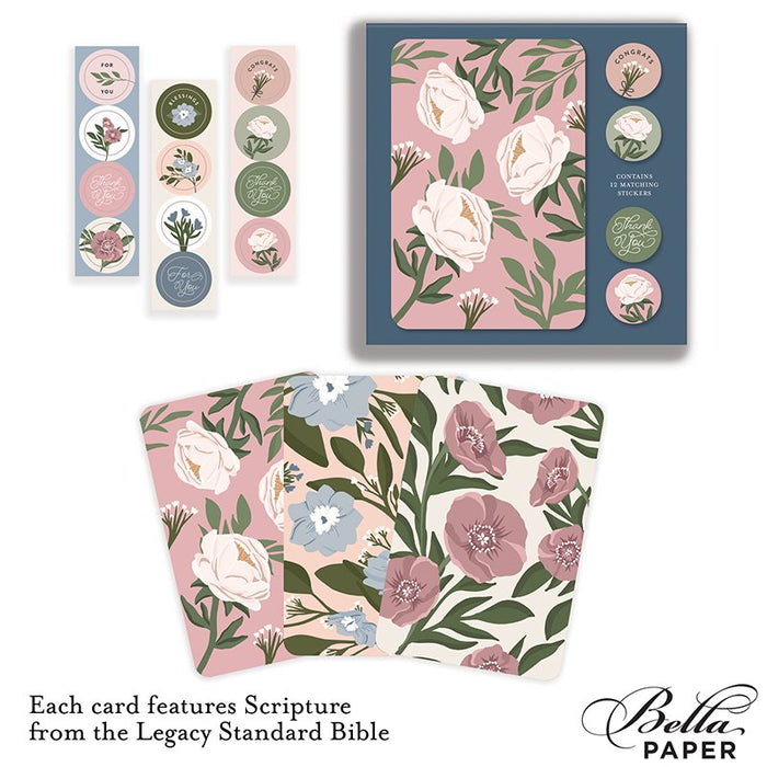 Botanical Blessings, Assorted Note Card Set (12)