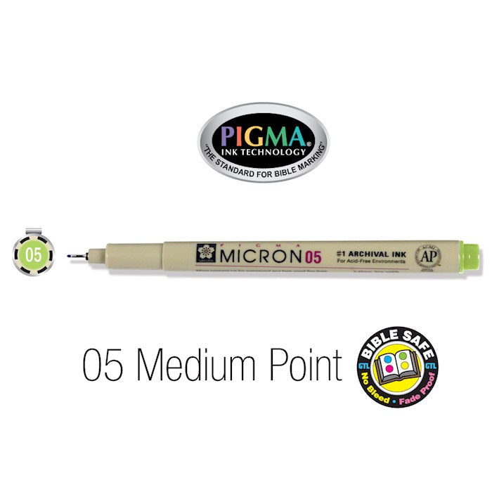 Pigma Micron (05) in Light Green