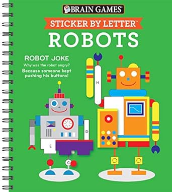 Sticker by letter: Robots