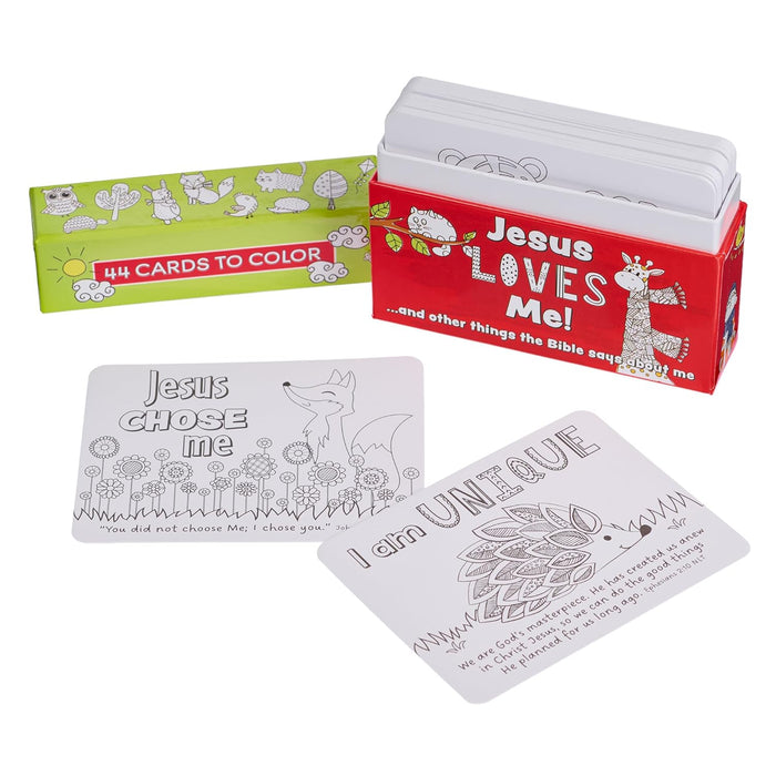 Colouring Cards - Jesus Love Me