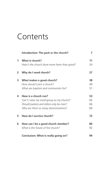 Why bother with church?: And other questions about why you need it and why it needs you