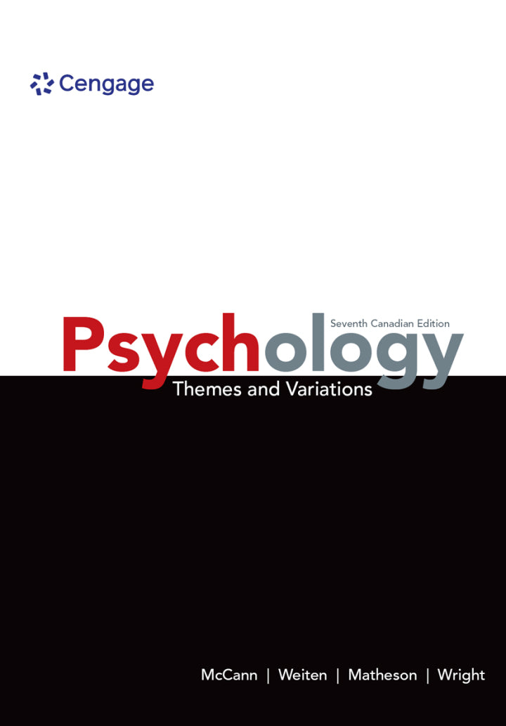 Psychology: Themes and Variations EBOOK (1 Year)