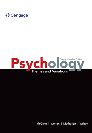 Psychology: Themes and Variations EBOOK (1 Year)
