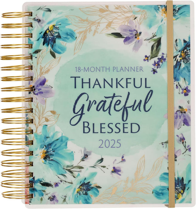 'Thankful, Grateful, Blessed' 2025 18-Month Planner