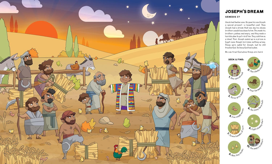 Seek and Find: More Old Testament Bible Stories: With Over 450 Things to Find and Count!