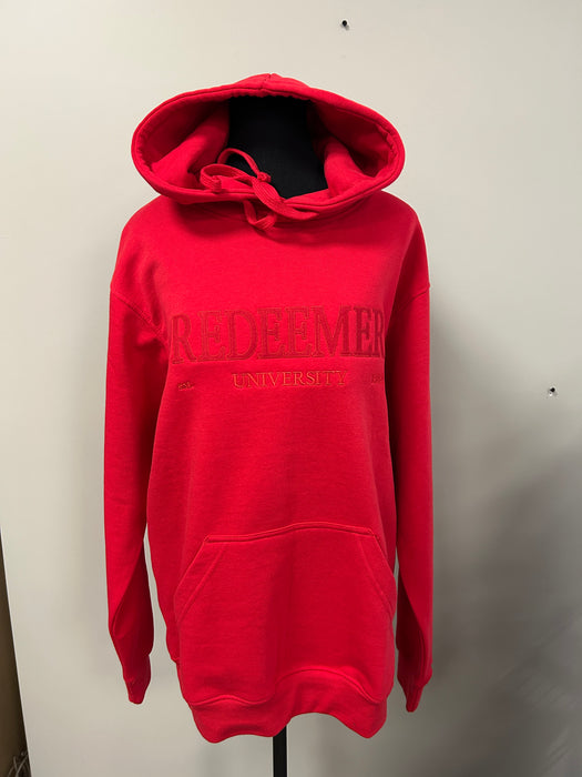 Red Layer Tone on Tone Hoodie