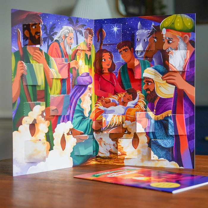 God's Big Promises Advent Calendar and Family Devotions: 25 Door Advent Calendar