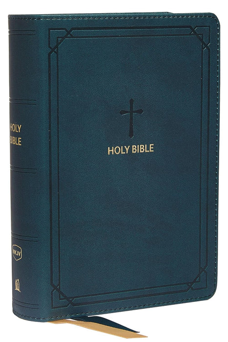 NKJV Compact Large Print Reference Bible (Teal Leathersoft)