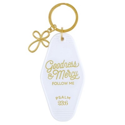 Motel Style Keychain - Goodness and Mercy