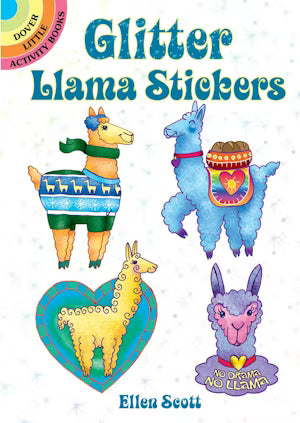 Glitter Llama Sticker Book