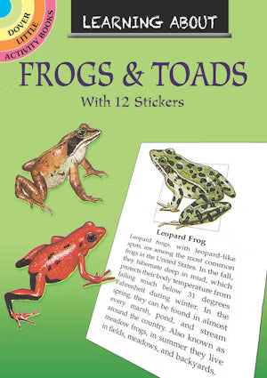 Learning about Frogs and Toads Sticker Book