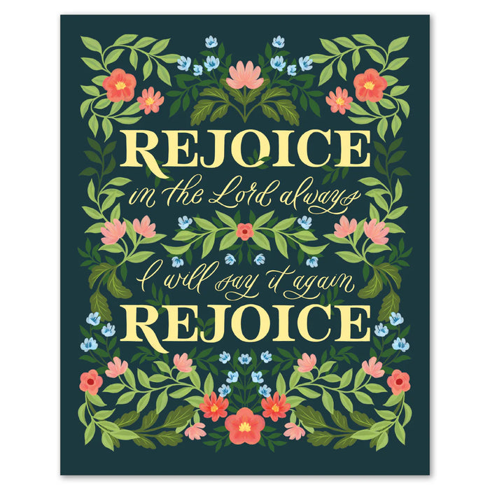 Rejoice in the Lord Always Hymn Art Print