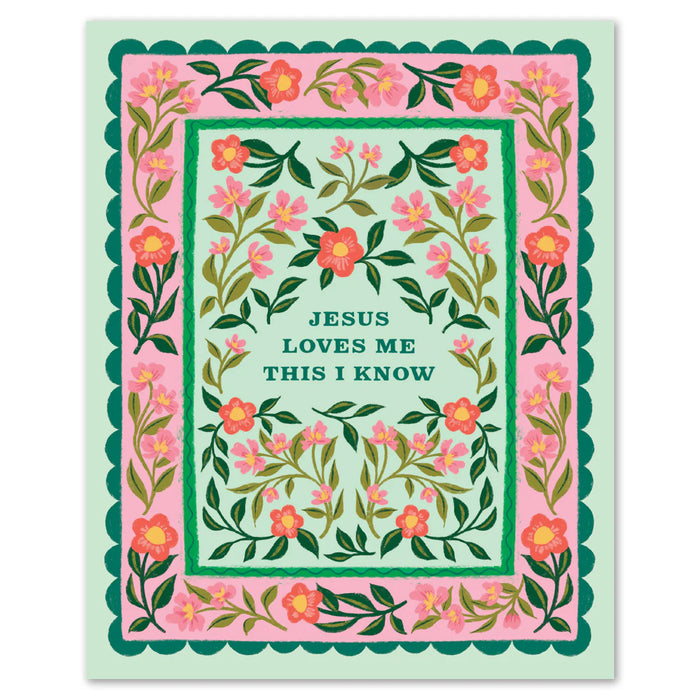 Jesus Loves Me Hymn Art Print