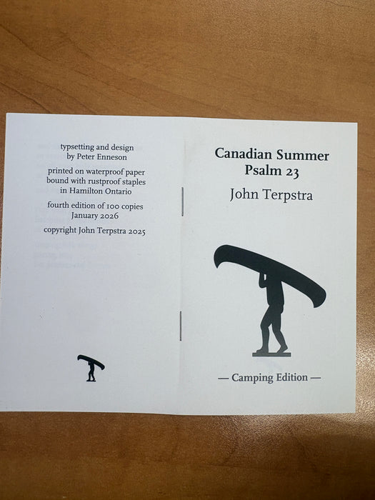 Canadian Summer Psalm 23, Camping Edition