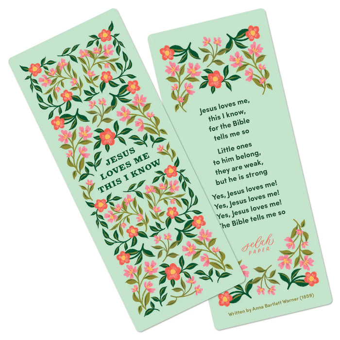 Jesus Loves Me Hymn Bookmark