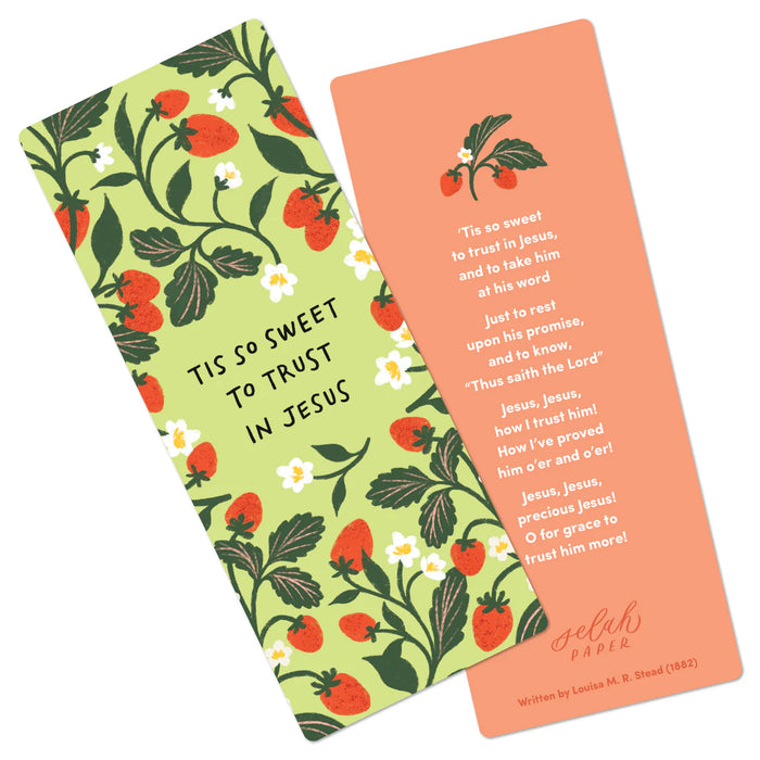 Tis So Sweet Hymn Bookmark