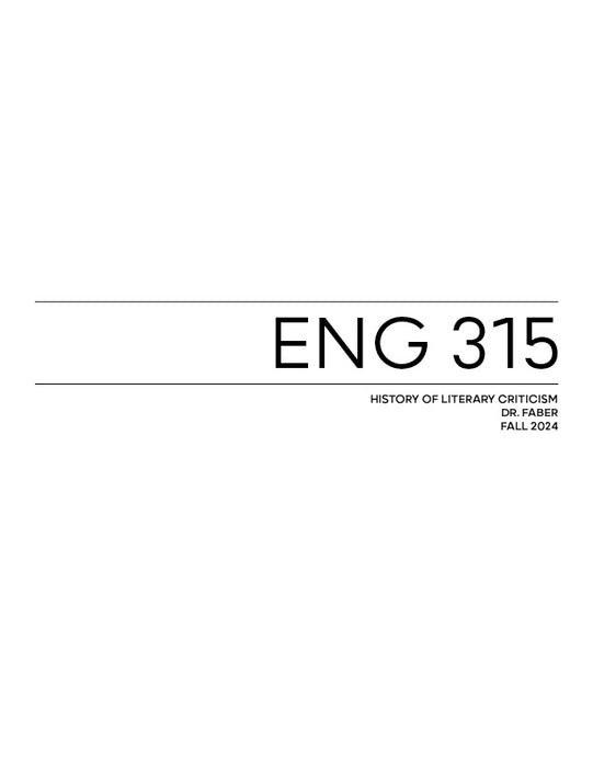 ENG 315 Course Pack