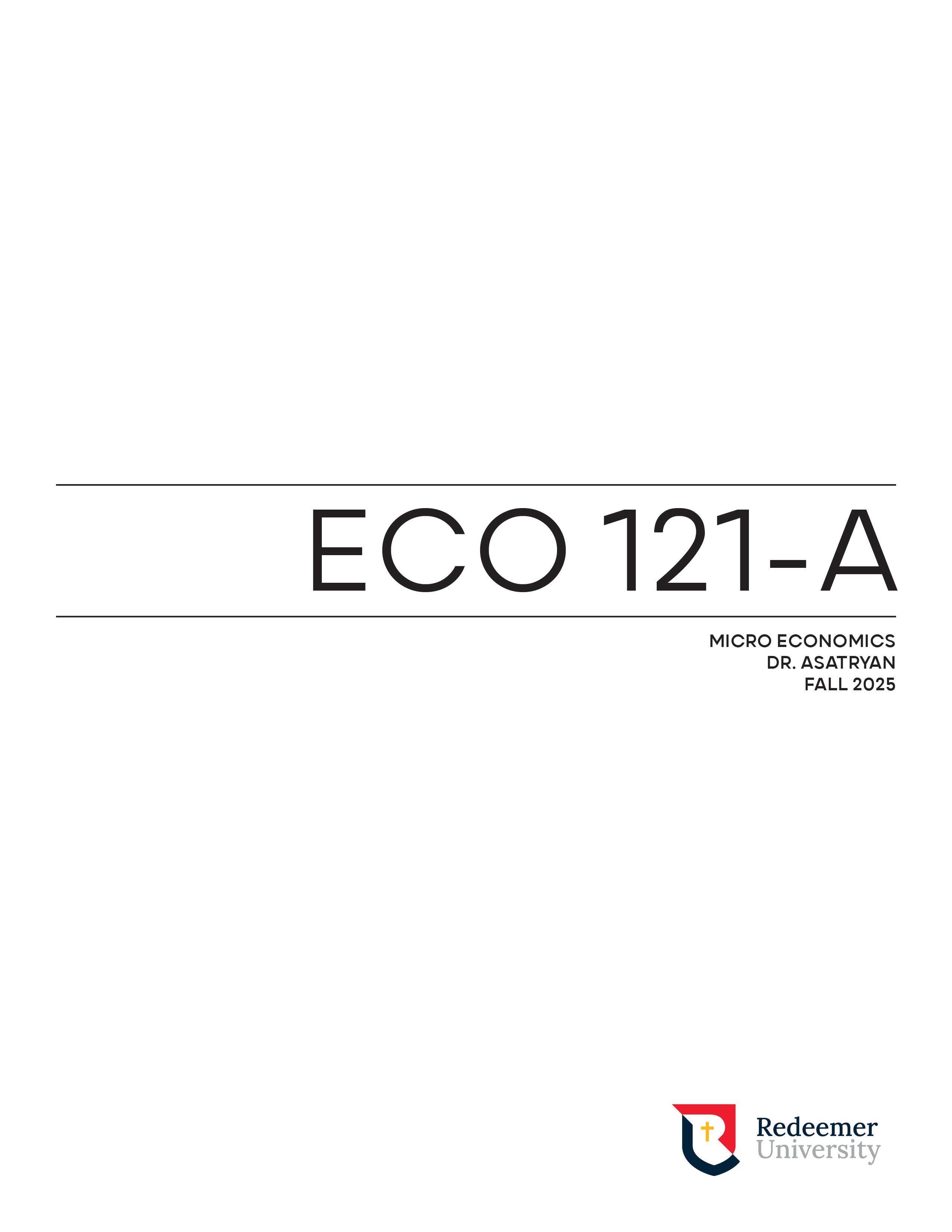 ECO 121 Course Pack