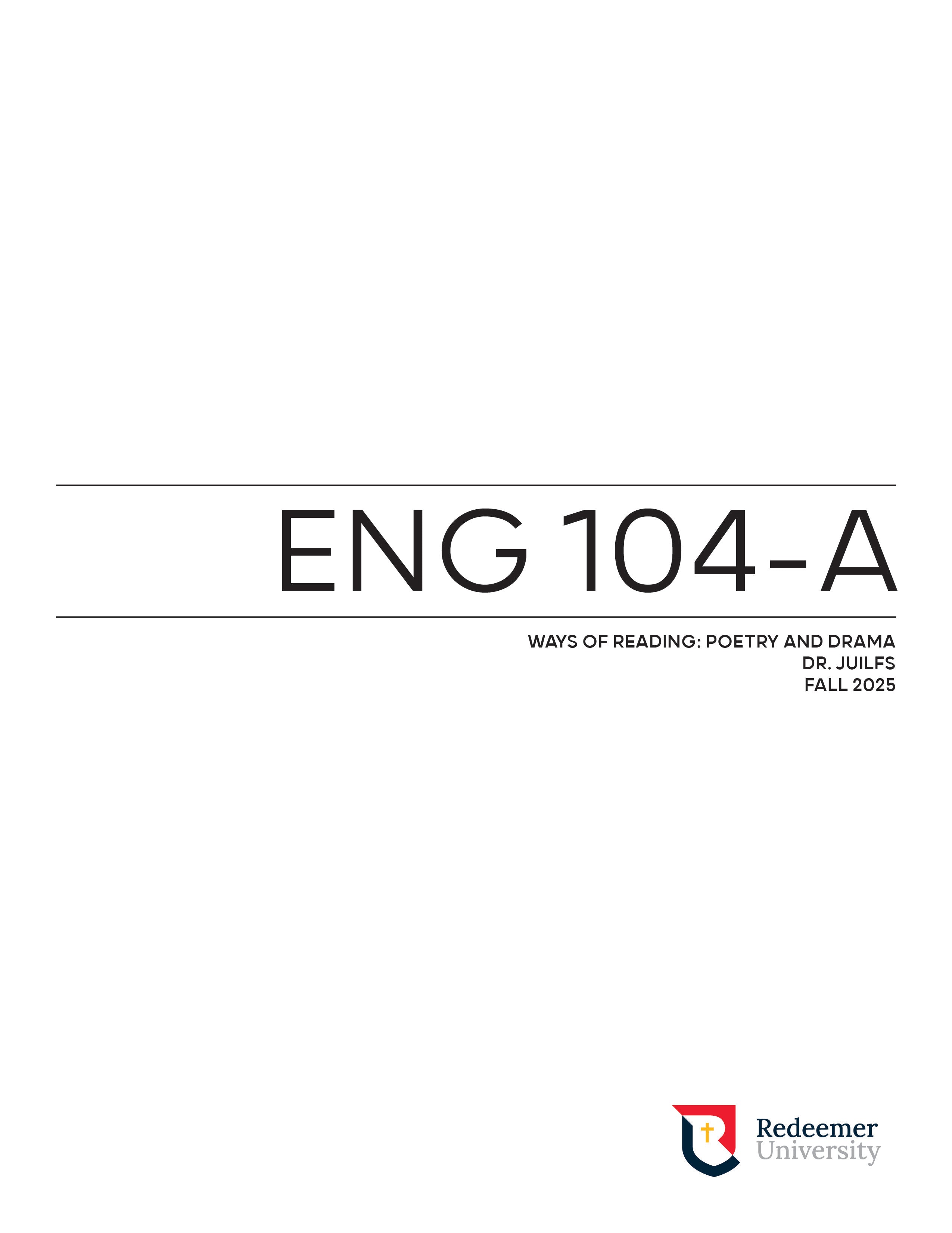 ENG 104 Course Pack
